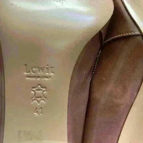 Lewit Amara Antique Loafer Blush Block Heels - Picture 8 of 8